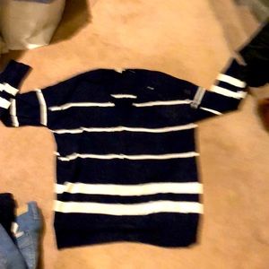 Gap navy sweater with white stripes